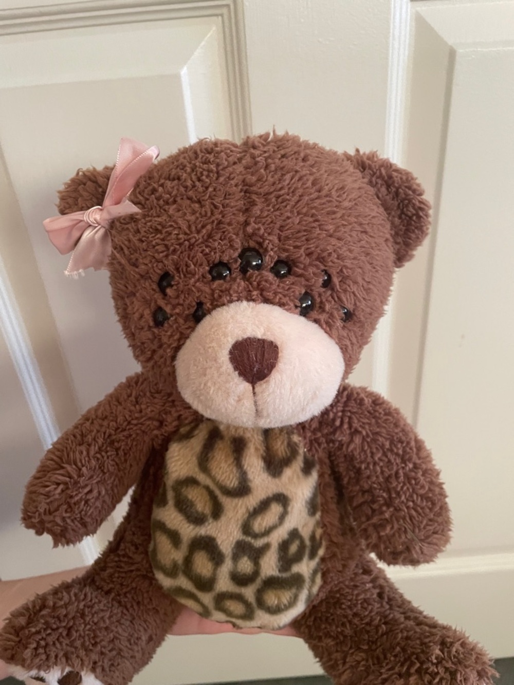 Plush Bear with creep-cute spider eyes customization